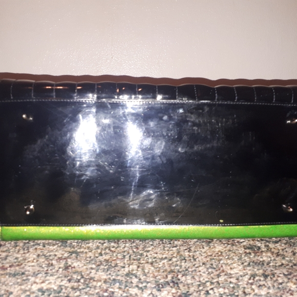 Like New Lux de Ville Diabla Darling Large Tote with purple and green flames - Picture 8 of 8